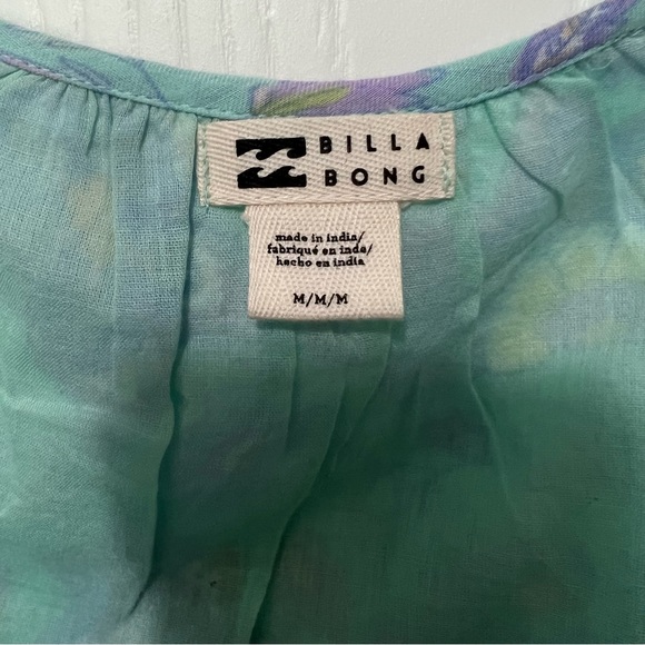 Billabong Daring Heart Maxi Dress sz M/10 Blue NWT - Picture 6 of 7